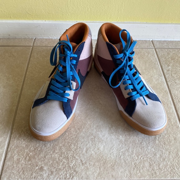 Nike SB Blazer Mid Premium Multi-Color Leather Mens 9 NEW In Box - Picture 2 of 7